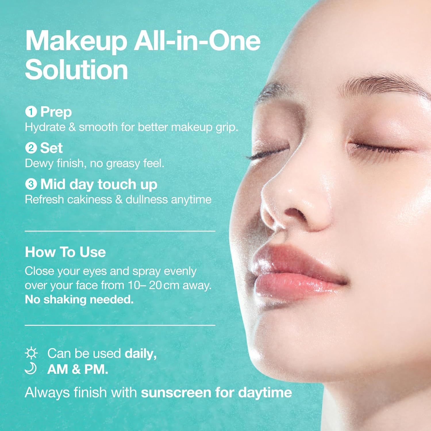 ANUA PDRN Collagen Glow Facial Serum Spray, Hydrating Face Mist, Hyaluronic Acid, dewy glass finish, All Skin Types, Instant Plumping Hydration, Firming Care, Korean Skincare, 3.38 fl oz - Image 9