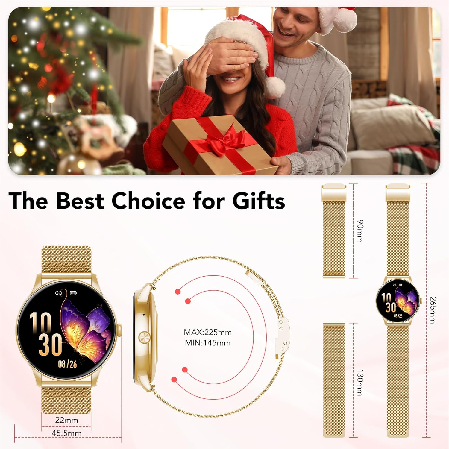Smart Watches for Women, 1.39" HD Health Fitness Tracker with Bluetooth Calling (Answer/Make Calls), 120+ Sports Modes, Timer, IP68 Waterproof Watch for Android/iPhone - Image 7
