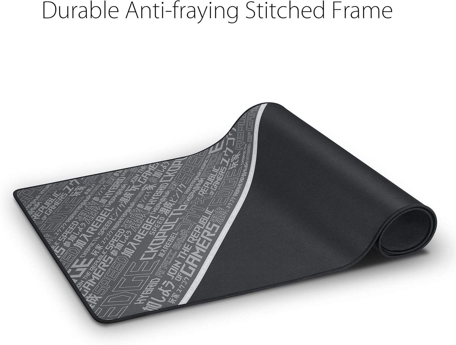 ASUS ROG Sheath BLK Gaming Mouse Pad – 35.4” x 17.3", Extra-Large Surface, Ultra-Smooth for Precise Mouse Control, Anti-Fray Stitched Edges, Non-Slip Base - Black/Gray - Image 6