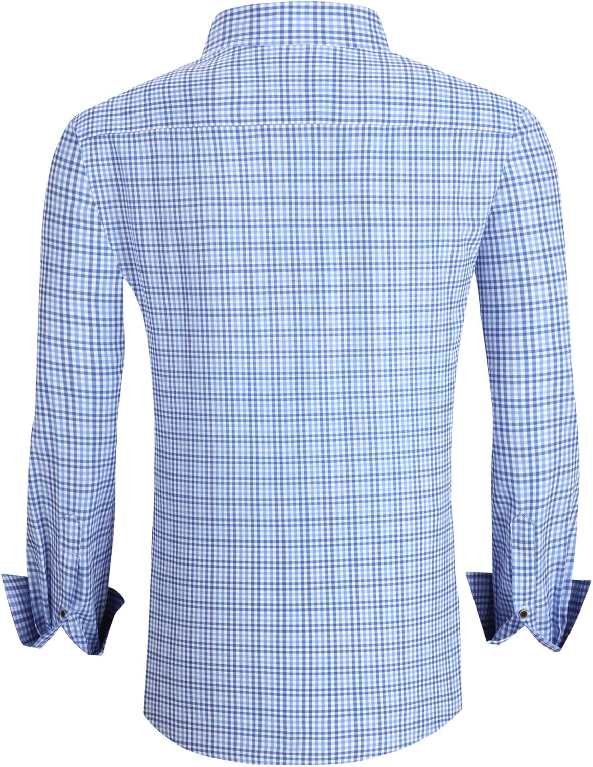 Alex Vando Mens Button Down Shirts Wrinkle Free 4-Way Stretch Print Business Casual Shirt - Image 2