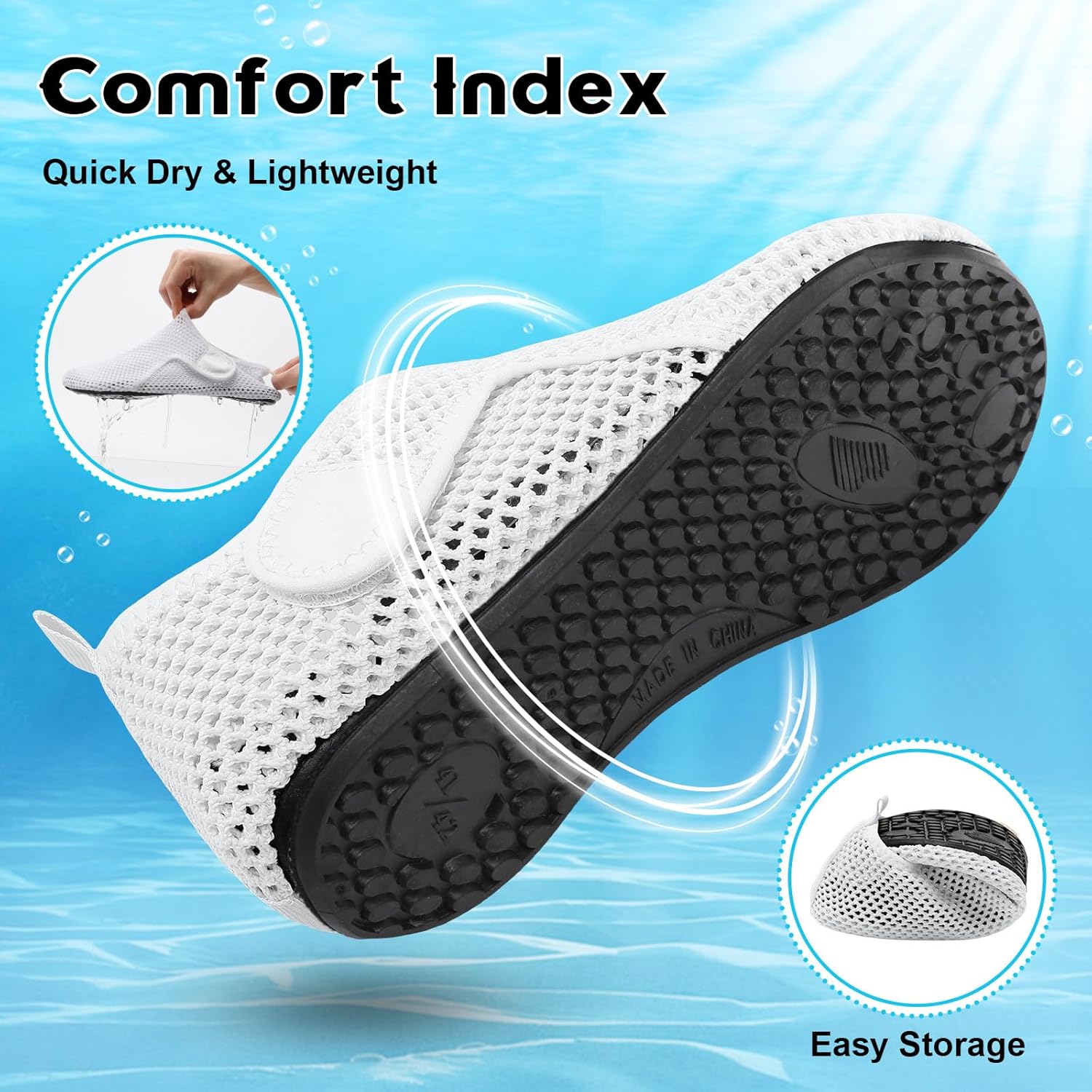 Scurtain Barefoot Water Shoes for Women Men Beach Swim Aqua Socks Summer Quick-Dry Sandals Slippers - Image 5