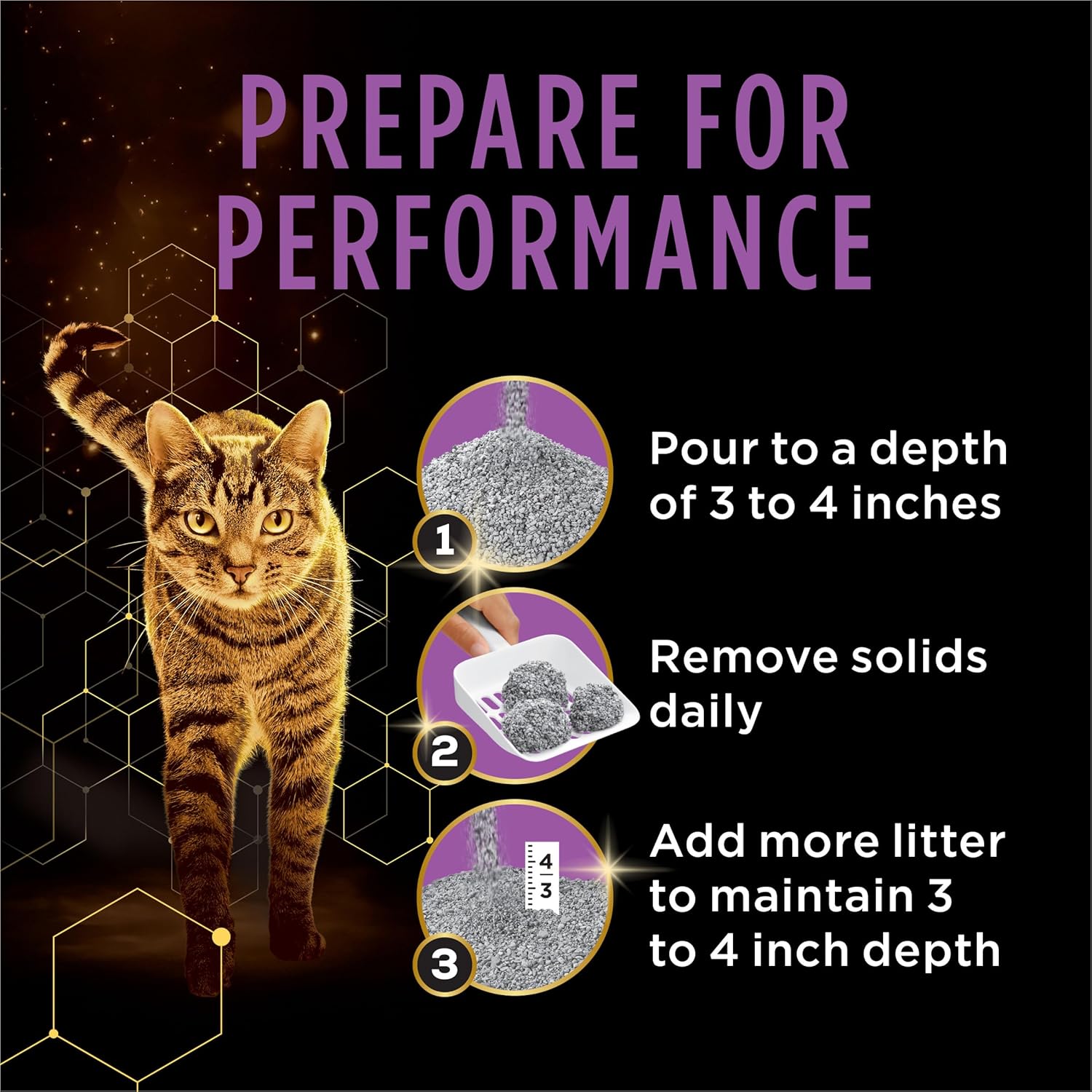 Purina Tidy Cats Performance Plus Tidy Feet Scented Low Tracking Cat Litter, Clumping, Multi-Cat Odor Control Kitty Litter with Clean Linen Scent - 22 lb. Box - Image 6