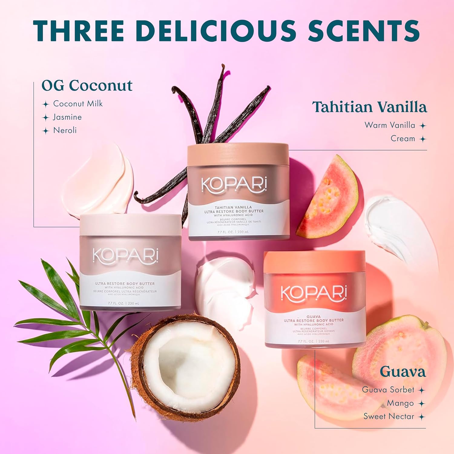Kopari Ultra Restore Body Butter, Whipped Lightweight Formula, Hyaluronic Acid & Mango Seed Butter, Deep & Long-Lasting Moisture, Coconut 7.7 oz - Image 7
