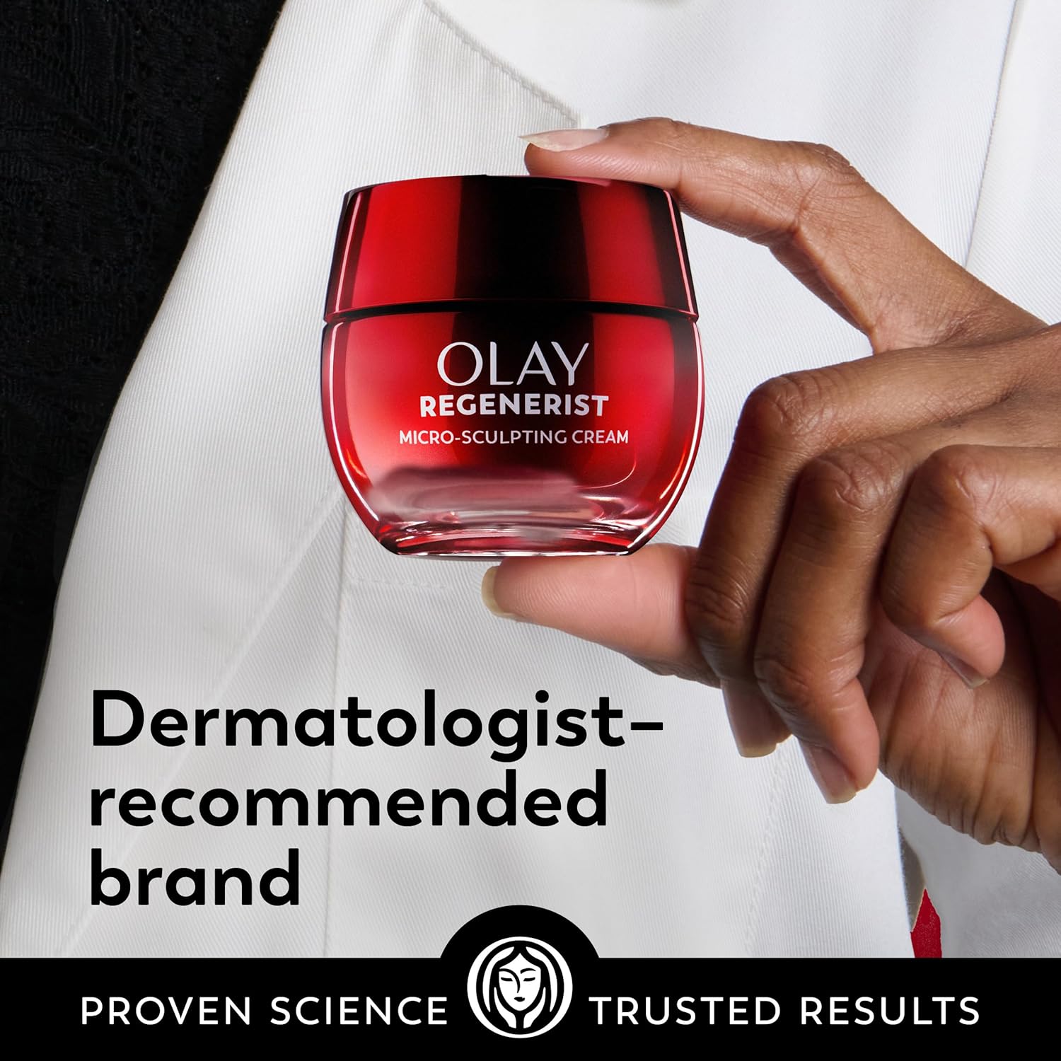 Olay Face Moisturizer, Regenerist Micro-Sculpting Facial Cream for Women - Anti-Aging, Anti-Wrinkle, Firming Skin Care - Triple Collagen Cream, Peptide Moisturizer, Hyaluronic Acid, Niacinamide, 1.7oz - Image 11