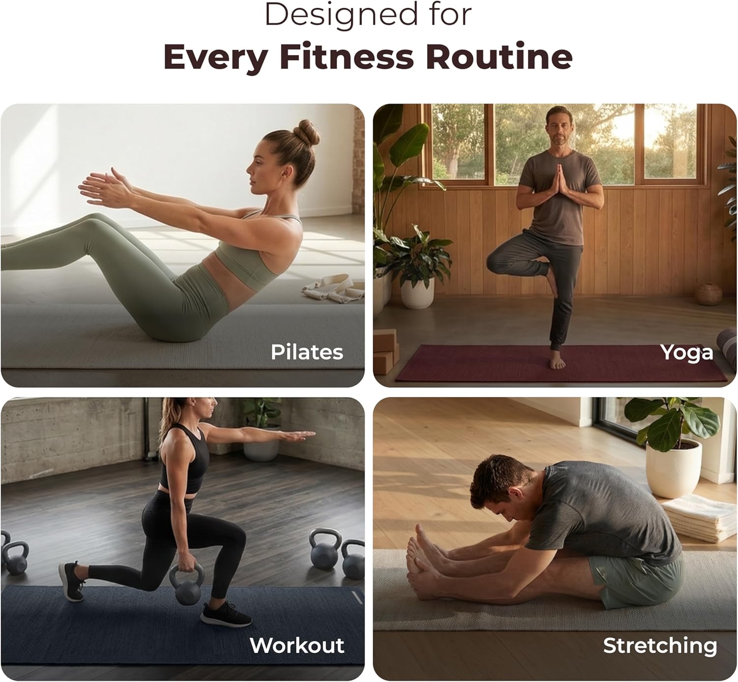 Live Well 360 Handmade Organic Cotton Yoga Mat - Non-Toxic, Chemical-free and All Natural Cloth Yoga Mat - Exercise, Workout, & Fitness Rug - Woven Material - Absorbent & Washable - 78" x 27" - Image 6