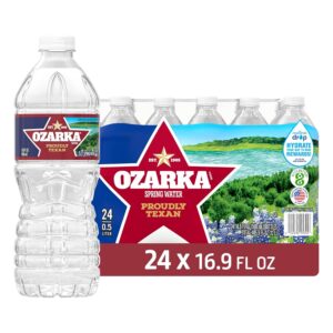 Ozarka Texas Spring Water Bottles – Still Bottled Water Enhanced with Naturally Occurring Minerals for a Crisp Taste, Daily Hydration for Home, Office & Travel, 16.9 Oz (24-Pack)