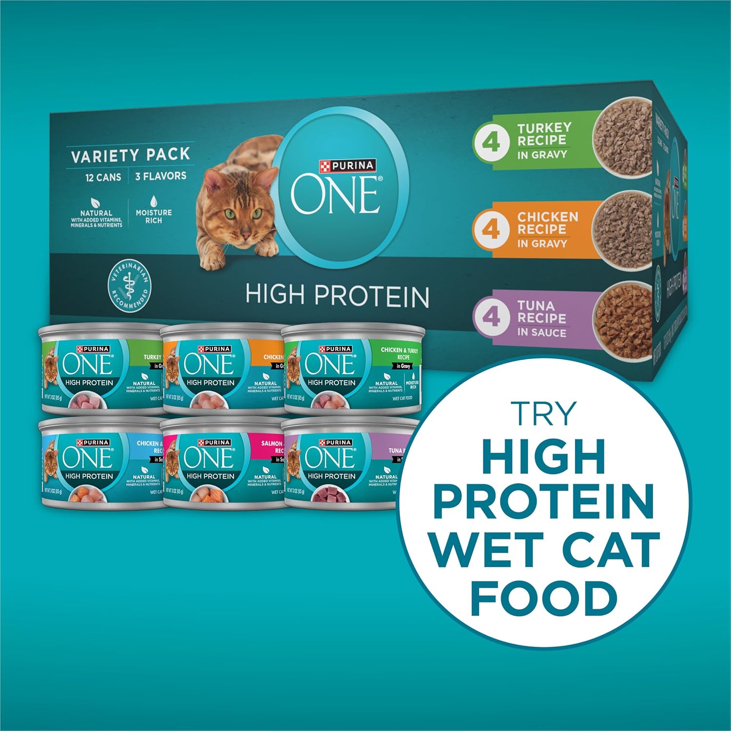 Purina ONE Plus High Protein Cat Food Dry Salmon and Ocean Whitefish Cat Skin and Coat Health Formula - 3.5 lb. Bag - Image 8