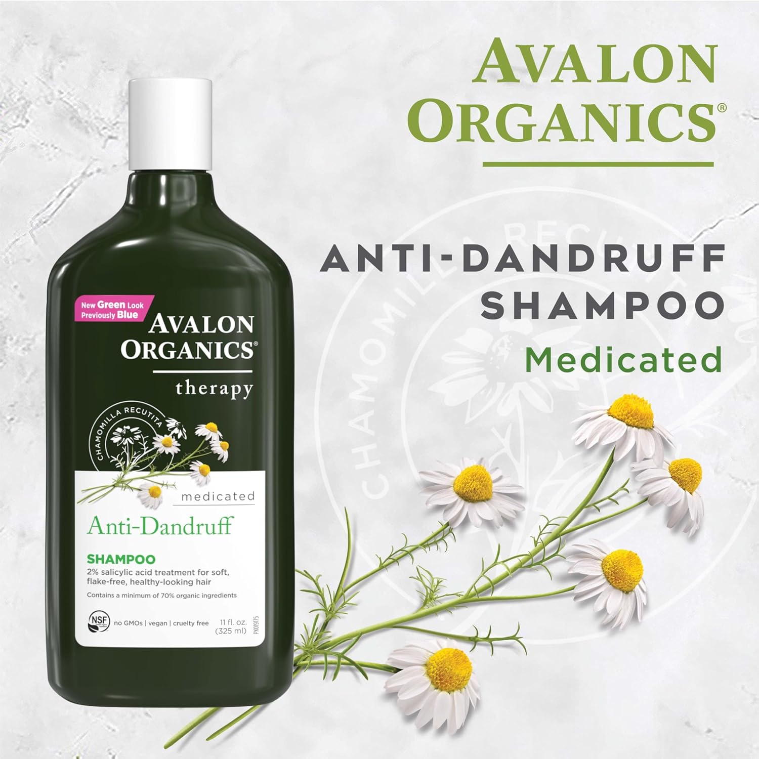 Avalon Organics All Natural Dandruff Therapy Shampoo, 11 Fl Oz - Image 4