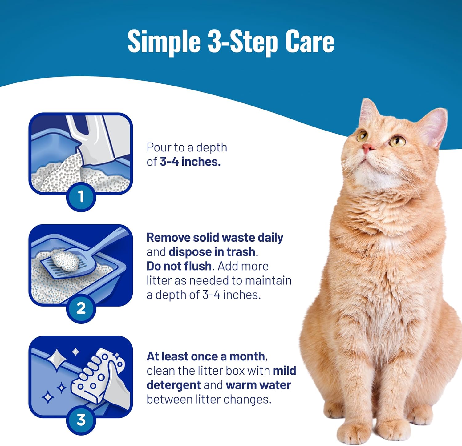Cat's Pride Max Power: Total Odor Control - Up to 10 Days of Powerful Odor Control - Strong Clumping - Hypoallergenic - 99% Dust Free - Multi-Cat Litter, Unscented, 15 Pounds - Image 7