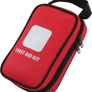 Thrive Compact First Aid Kit – Waterproof Rip-Stop Nylon Travel First Aid Kit – Camping & Hiking Medkit with Wipes & Bandages – Portable Car Emergency Pack for Roadside Emergencies – 100-Piece Set