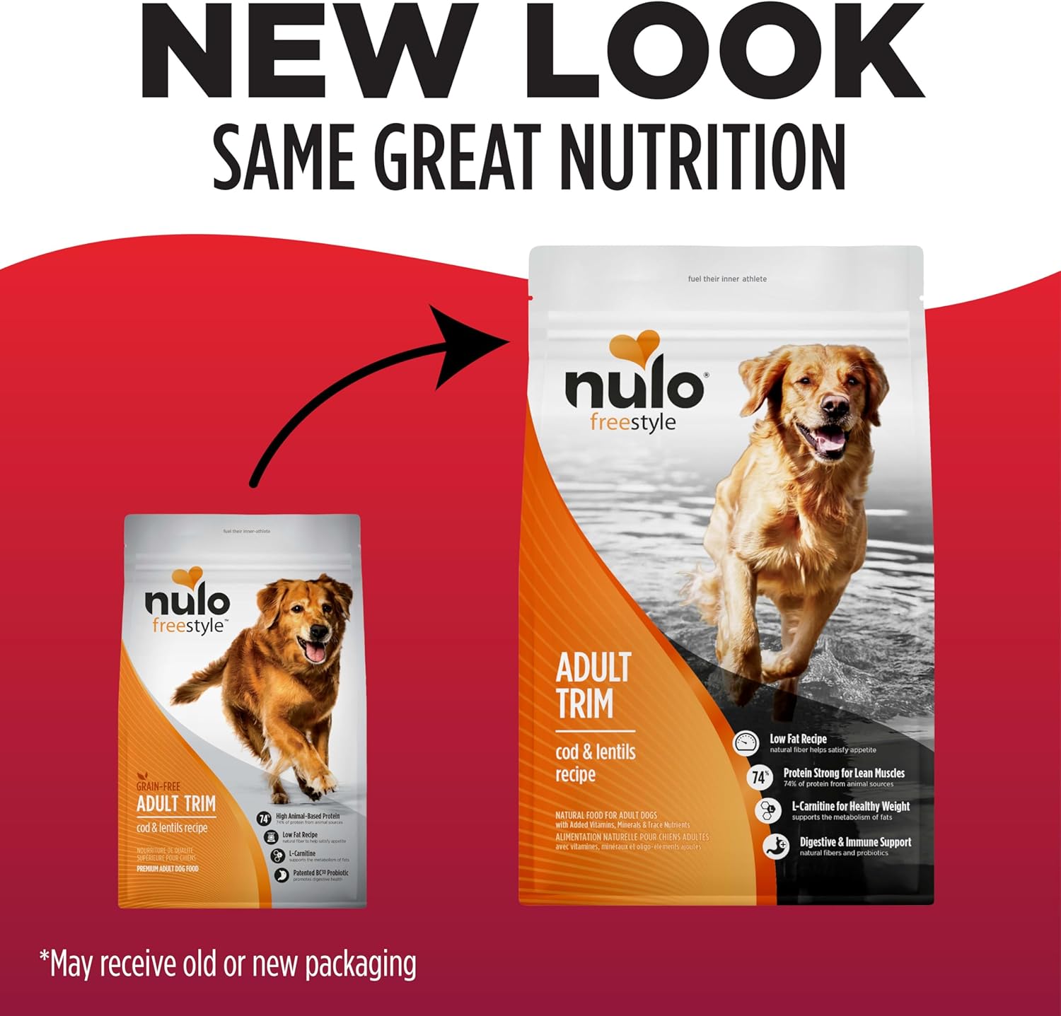Nulo FreeStyle Adult Trim Dry Dog Food - High Protein Grain Free Dog Food for Healthy Weight Management, Natural Kibble with Probiotics, L-Carnitine and Fiber for Small, Medium, Large Breeds, 6lb Bag - Image 2