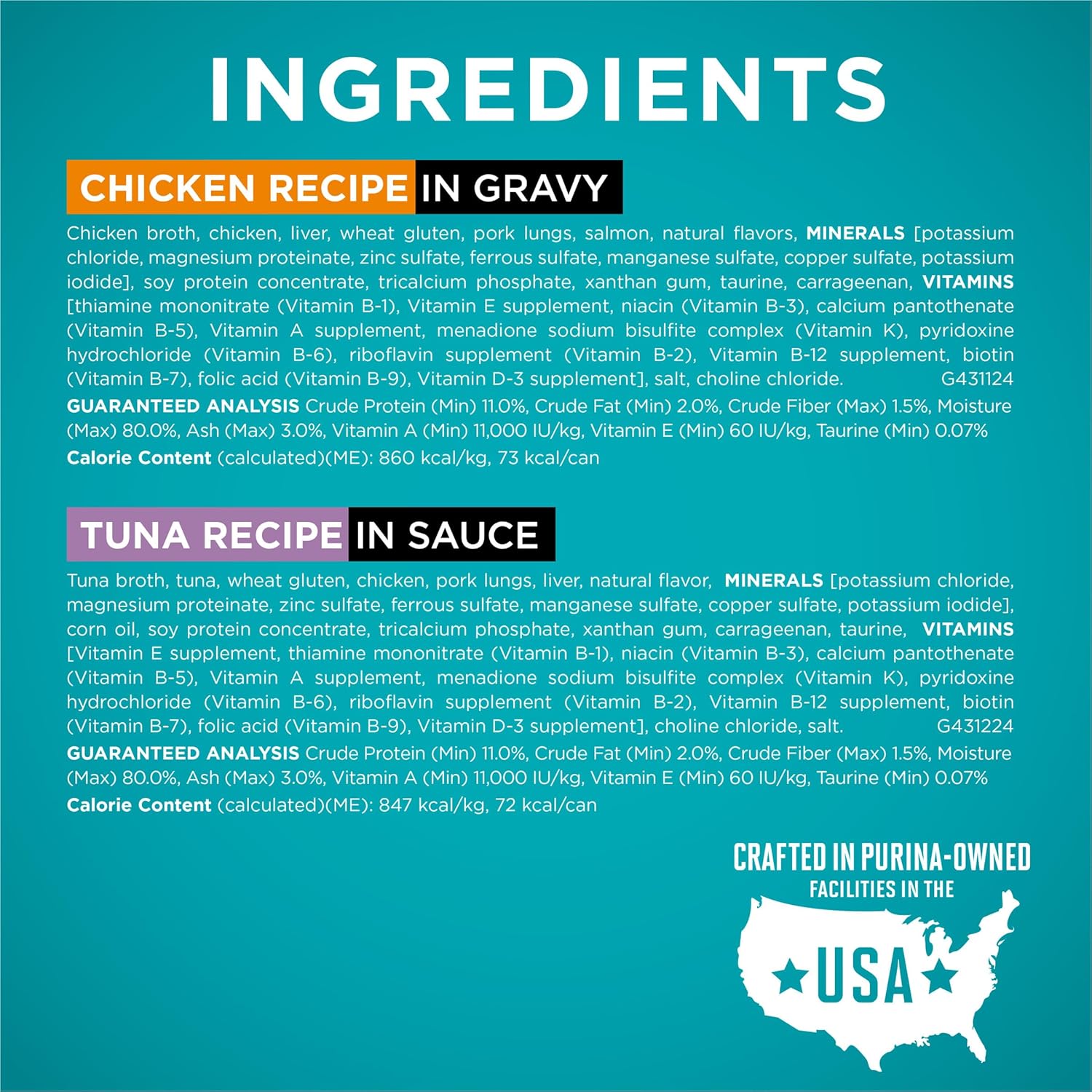 Purina ONE Natural, High Protein Cat Food Variety Pack, Chicken, Tuna, Salmon and Trout Recipes - (Pack of 24) 3 oz. Cans - Image 6