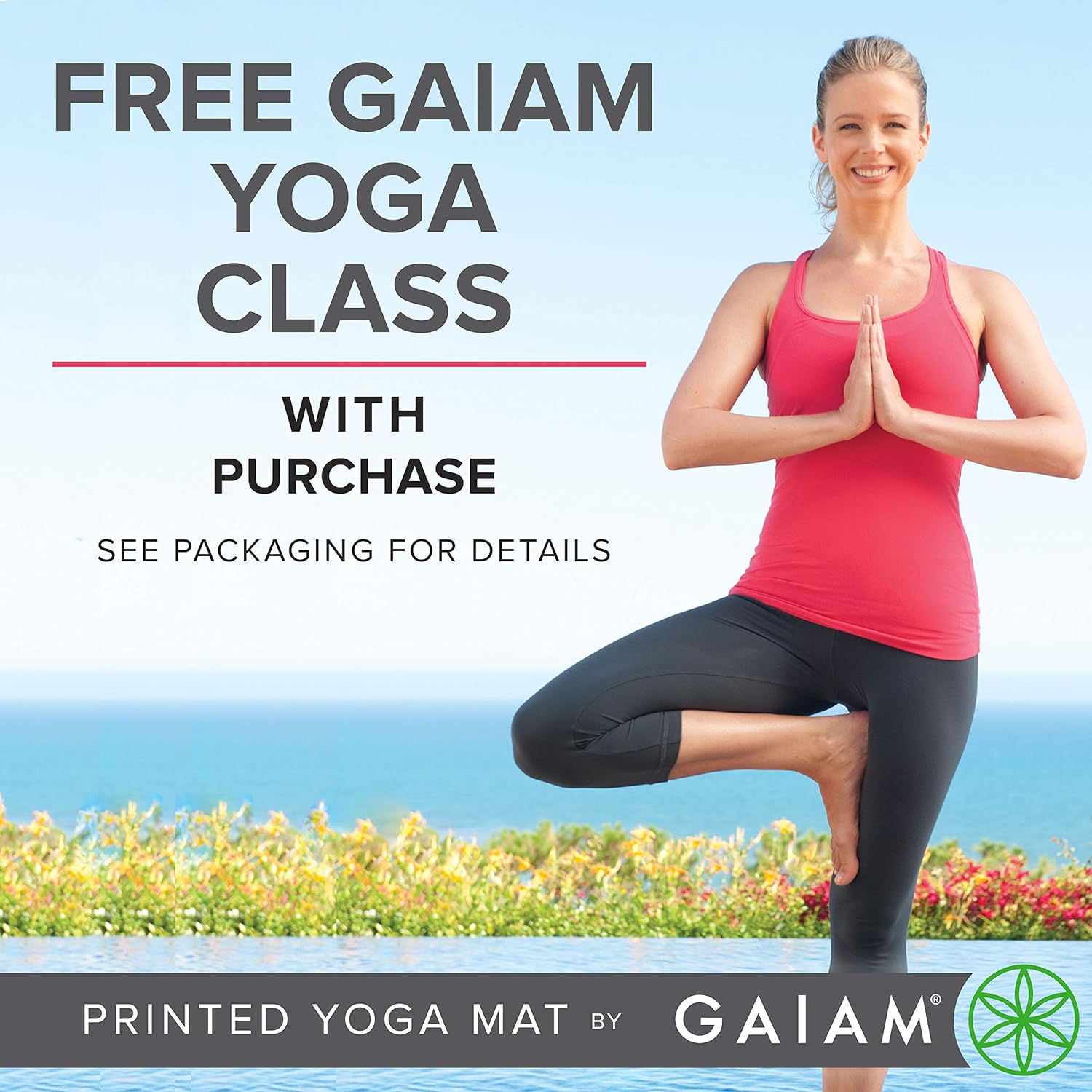 Gaiam Yoga Mat - Premium Solid Thick Non Slip Exercise & Fitness Mat for All Types of Yoga, Pilates & Floor Workouts - Image 4