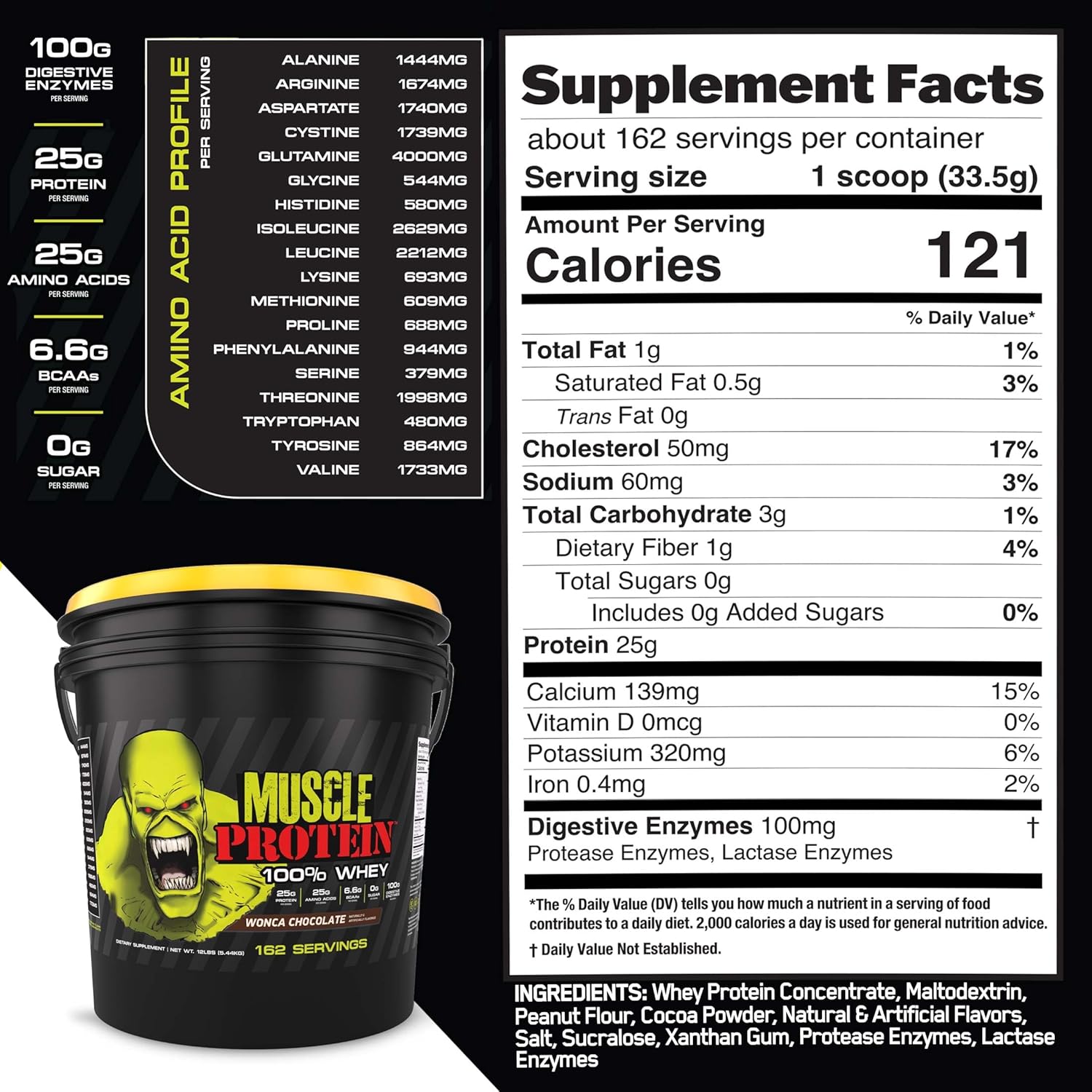 COLOSSAL LABS Muscle Whey Protein Flavored Protein Powder, 25,000mg Amino Acids/Serving, Cold Filtered(Packaging May Vary) (12 Pound (Bucket), Vanilla) - Image 5
