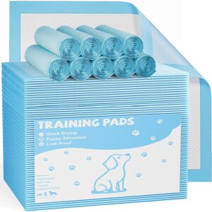 Sweetcrispy 100 Count Dog Puppy Training Pee Pads – Absorbency Disposable Underpads, 6-Layer Leakprood and Quick Drying, Regular Size 22”x 22” for Potty Training, Incontinence Pads