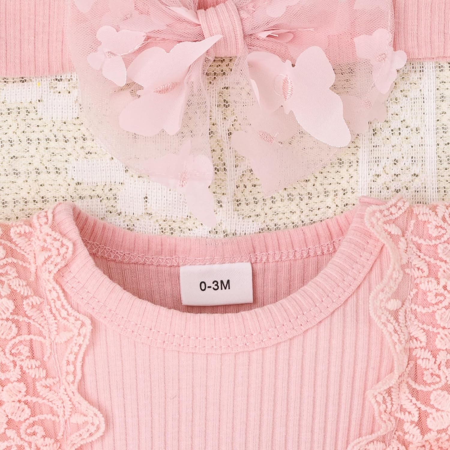 Baby Girl Summer Clothes Cute Newborn Girl Outfits Sleeveless Lace One Piece Romper + Headband 2pcs Set 0-12 Months - Image 5