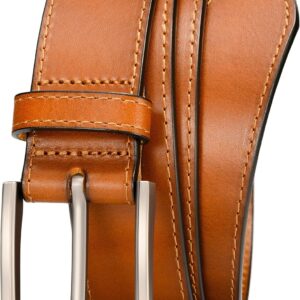 WOLFANT Men’s 35mm Dress Casual Belt,100% Italian Full Grain Real Solid Leather