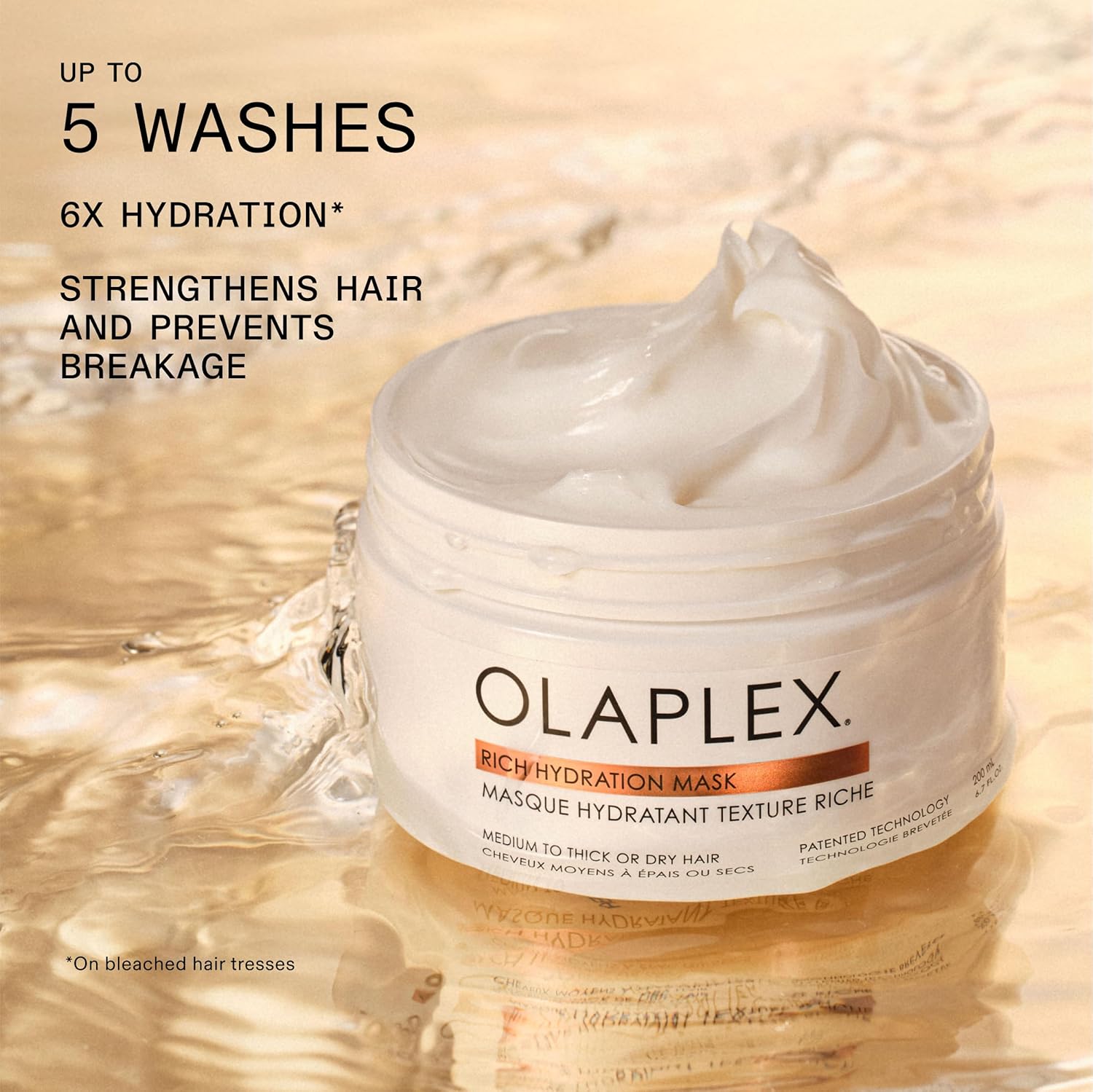 Olaplex Rich Hydration Mask: Cuticle Sealing Mask | Hydrate & Control Frizz | For Dry or Medium to Coarse Hair, 200 ml / 6.7 Fl Oz - Image 3