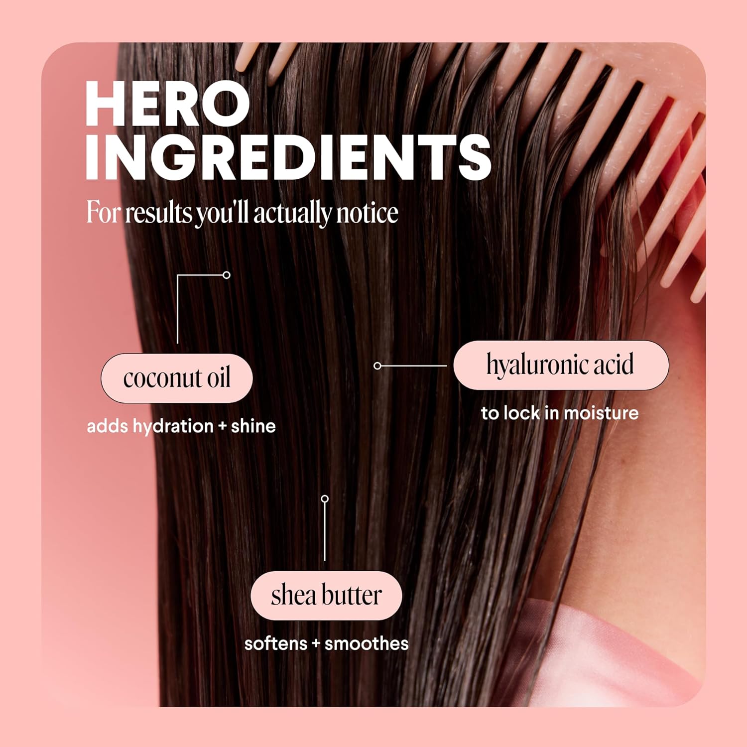 MONDAY HAIRCARE MOISTURE Conditioner with Hyaluronic Acid, Coconut Oil & Shea Butter for Dry & Dull Hair 354 mL - Image 4