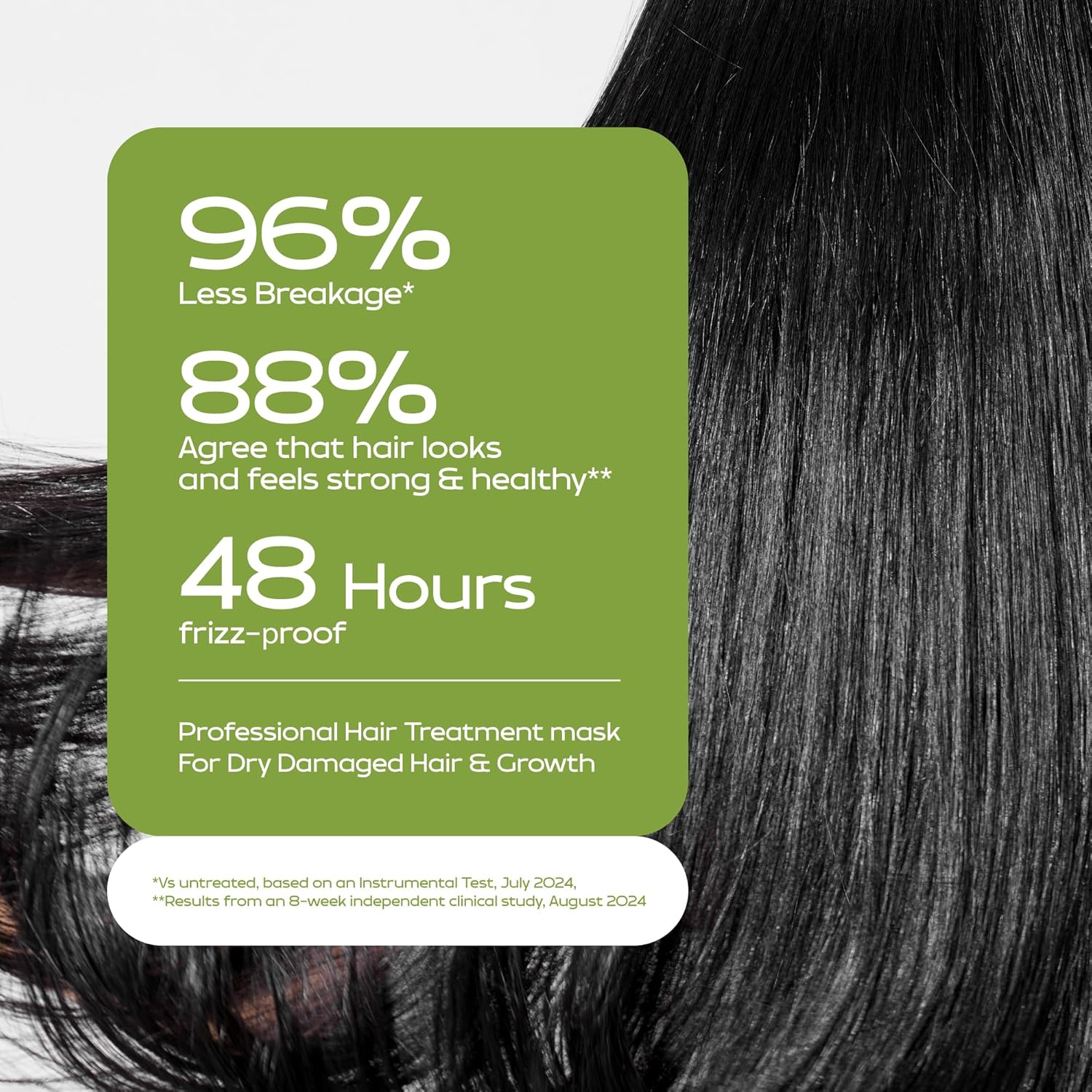 KINPUR ORGANIC COSMETICS Keratin Hair Mask for Dry & Damaged Hair – Deep Conditioning Hair Treatment with Coconut, Jojoba & Avocado Oils, Collagen & Protein – Hydrating Hair Mask, Color-Safe - Image 2