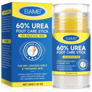 Urea Foot Care Cream, Urea Cream 60 Percent for Feet Maximum Strength with 2% Salicylic Acid, Foot Cream for Cracked Heels and Dry Skin, Cracked Heel Repair, Callus Remover, Deep Hydration, 1.41 Oz