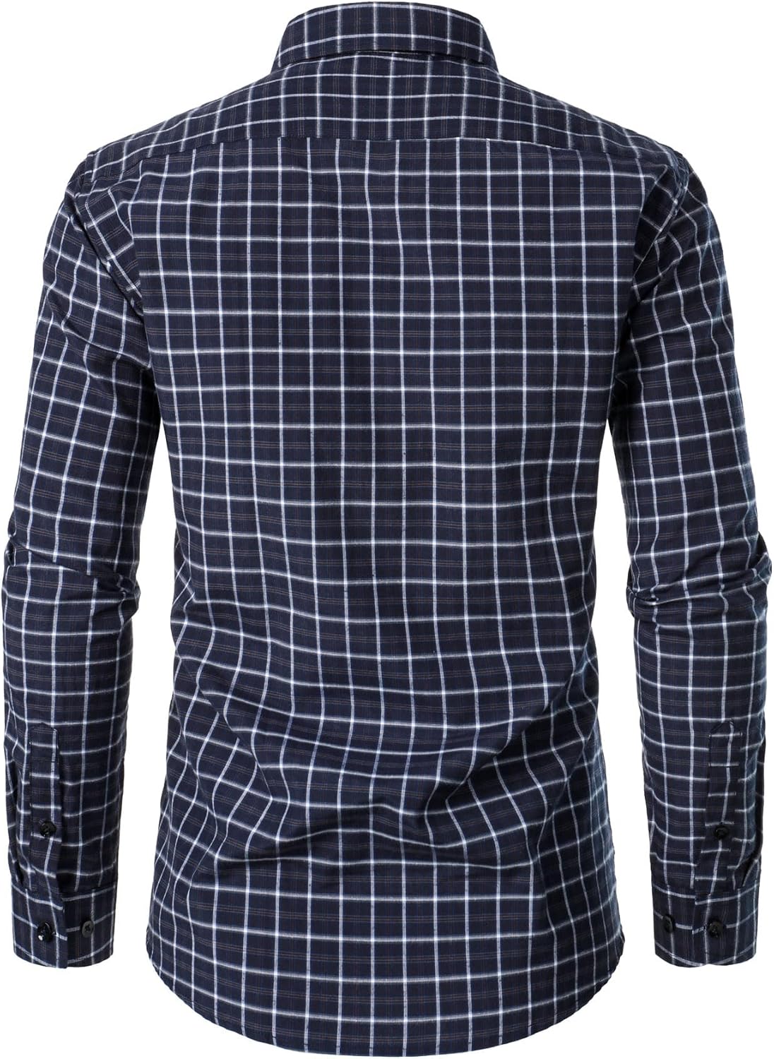 JEMITOP Men's Transitional Weather Slim Fit Long Sleeve Button Down Shirt Business Casual Dress Shirts with Pocket - Image 4