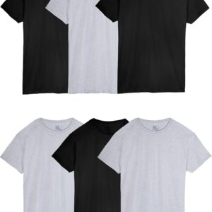 Fruit of The Loom Men’s Crew Tee Undershirts, Moisture Wicking & Tag Free, Also Available in Big & Tall