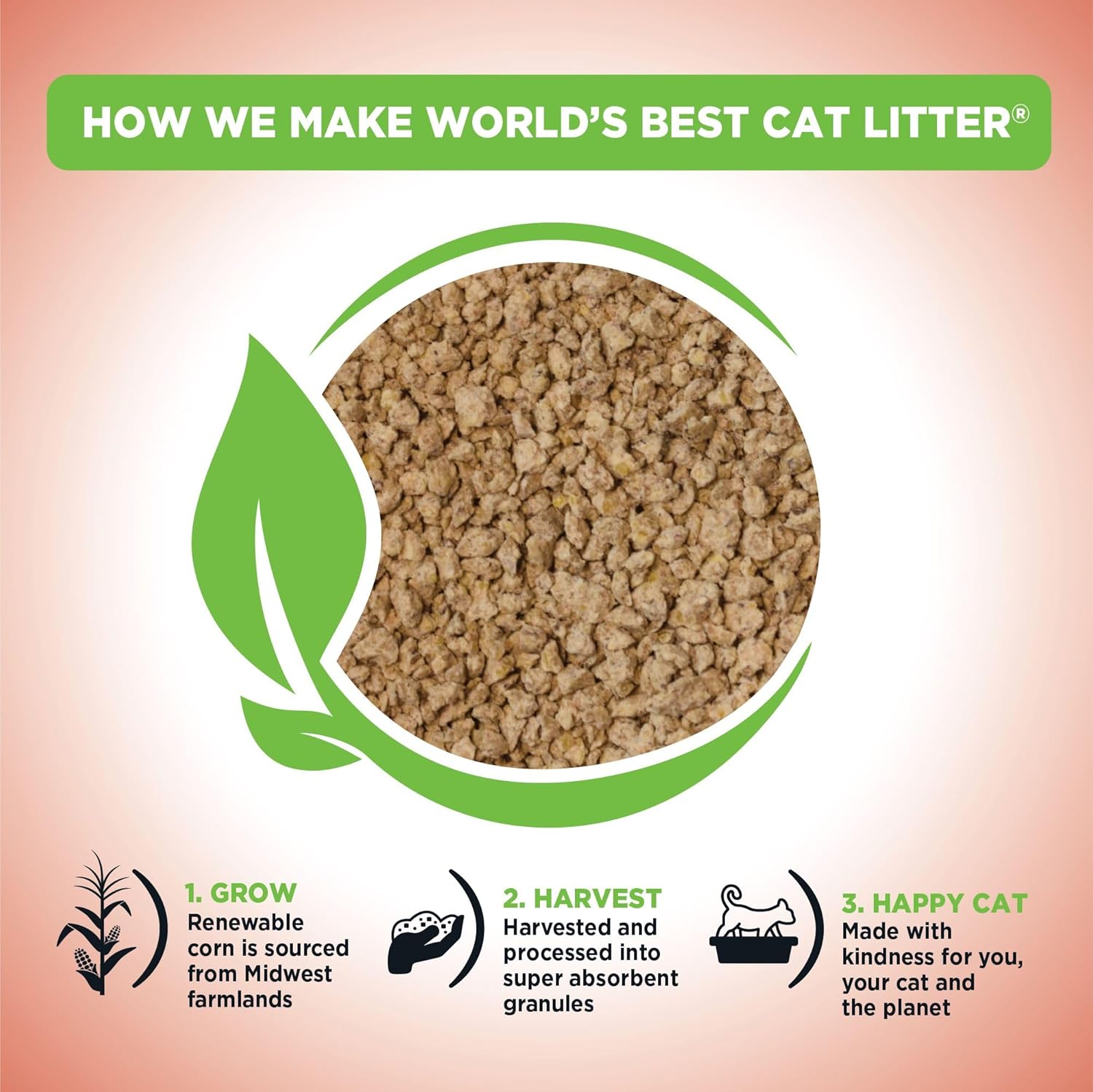WORLD'S BEST CAT LITTER Poop Fighter Maximum Odor Defense, 15-Pounds - Natural Ingredients, Quick Clumping, Flushable, 99% Dust Free & Made in USA - Long-Lasting Odor Control & Easy Scooping - Image 3