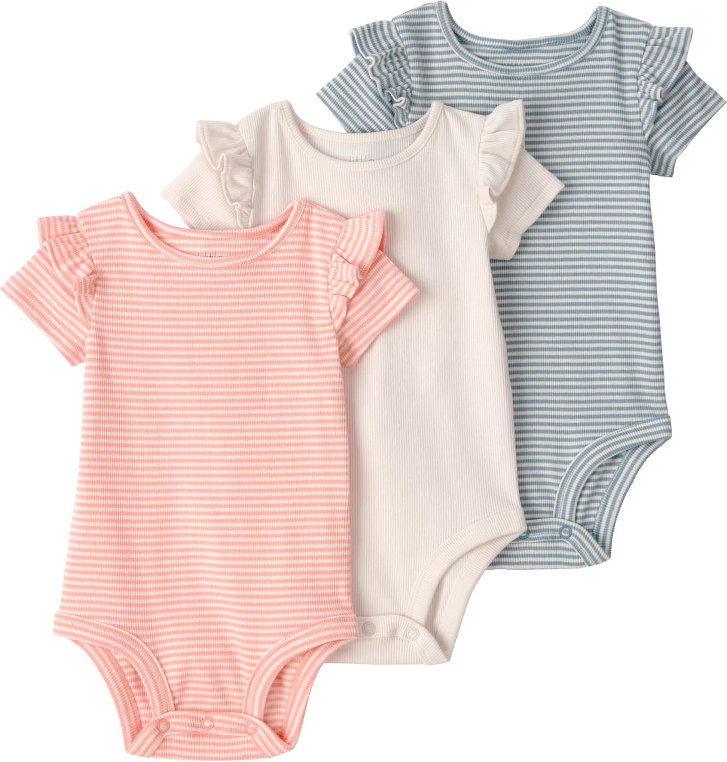 little planet by carter's unisex-baby 3-pack Short Sleeve Bodysuits Made With Organic Cotton