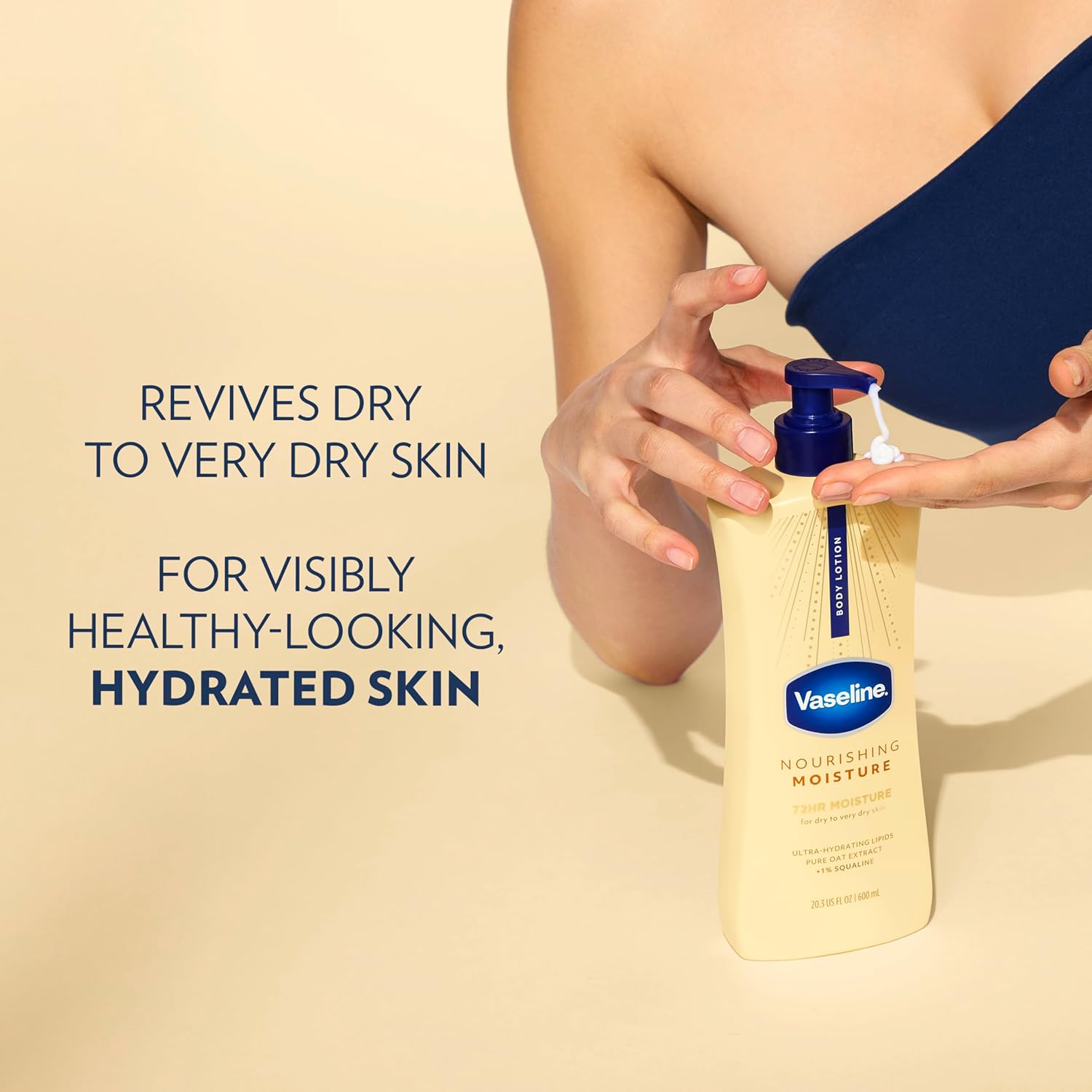 Vaseline Intensive Care Nourishing Moisture Body Lotion 3 Pk Made with Ultra-Hydrating Lipids + Pure Oat Extract for Dry Skin, for Nourished, Healthy-Looking Skin 20.3 oz - Image 5
