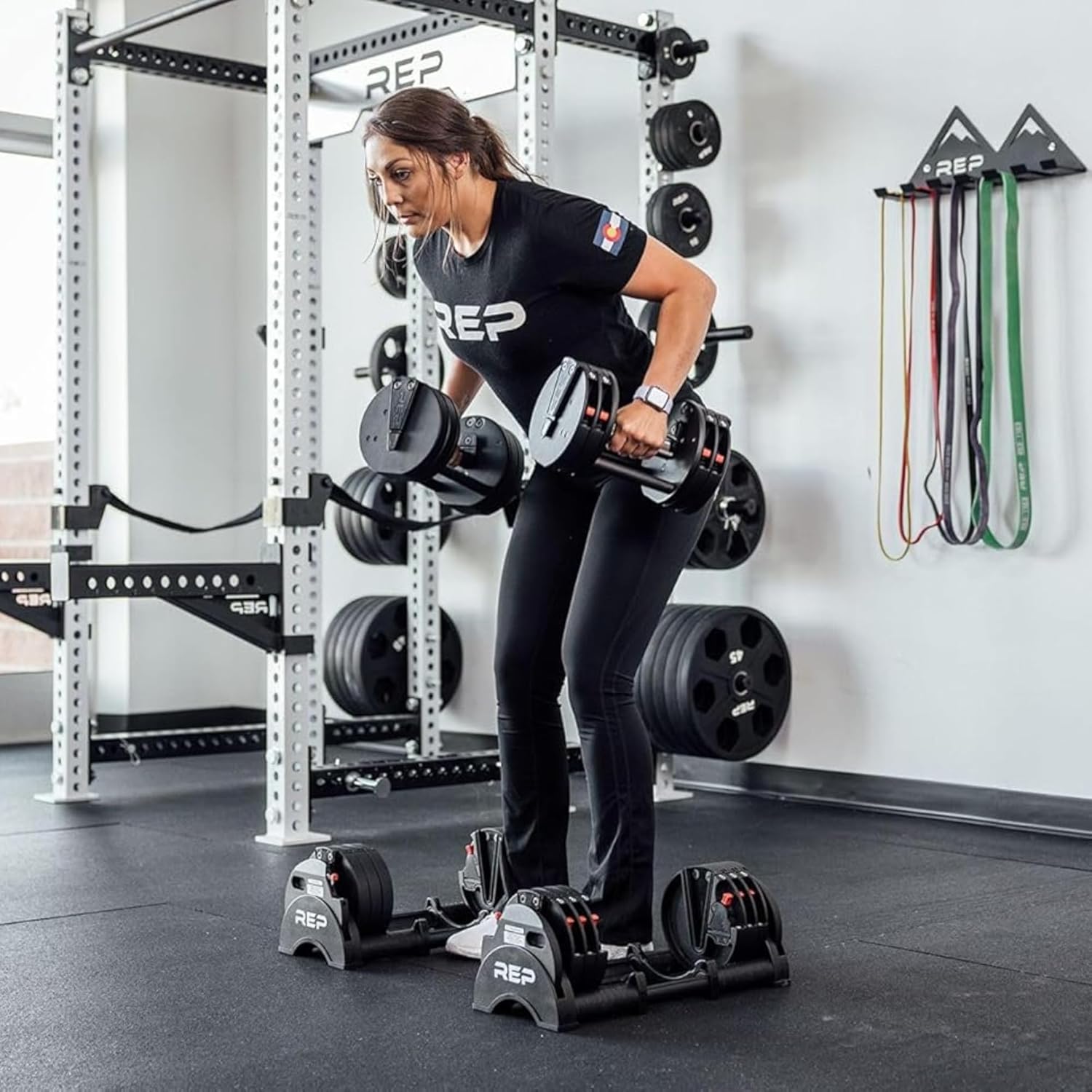 Rep Fitness Quickdraw Adjustable Dumbbells, Multiple weight ranges available including: 5-30, 5-40,5-50 and 5-60 lbs - Image 9