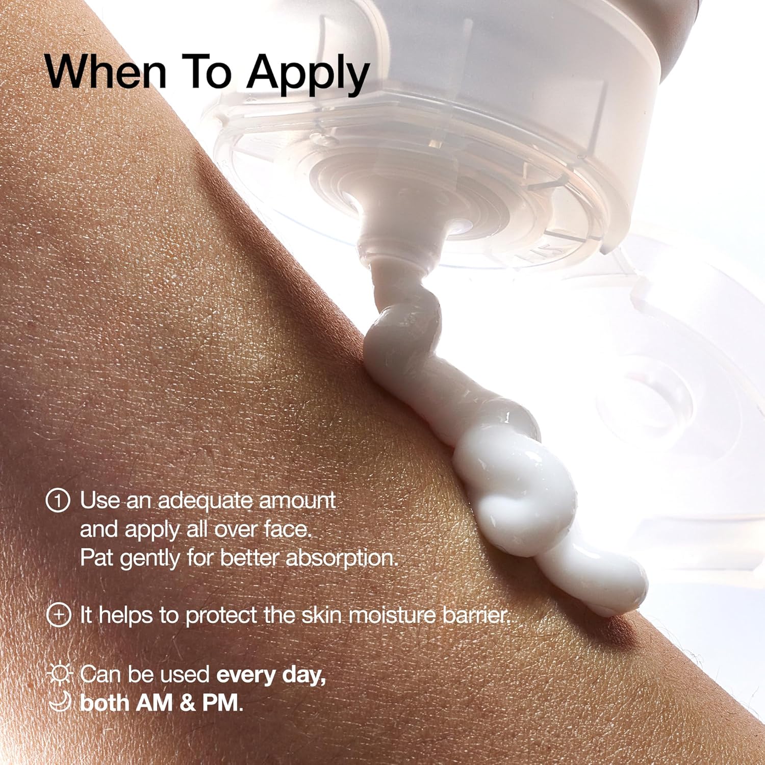 ANUA 3 Ceramide Panthenol Moisture Barrier Cream, Hydrating Daily Face Moisturizer for All Skin Types, Soothing, Non Comedogenic, with Centella for Skin Barrier, Korean Skincare, 3.38 fl oz. - Image 6