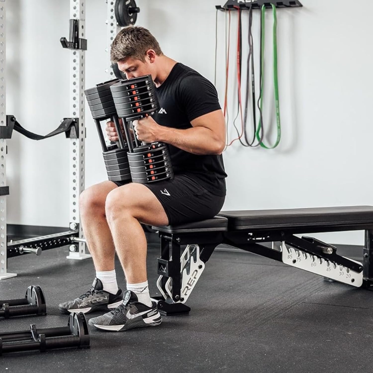Rep Fitness Quickdraw Adjustable Dumbbells, Multiple weight ranges available including: 5-30, 5-40,5-50 and 5-60 lbs - Image 7