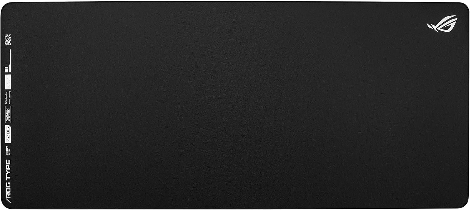 ASUS ROG Hone Ace XXL Gaming Mouse Pad – 35.4” x 15.7", (XXL Size), Extra-Cushioning, Table-Sized for Wide, Smooth Glide and Control, Water/Oil/Dust-Resistant, Extra-Soft Non-Slip Rubber Base - Black