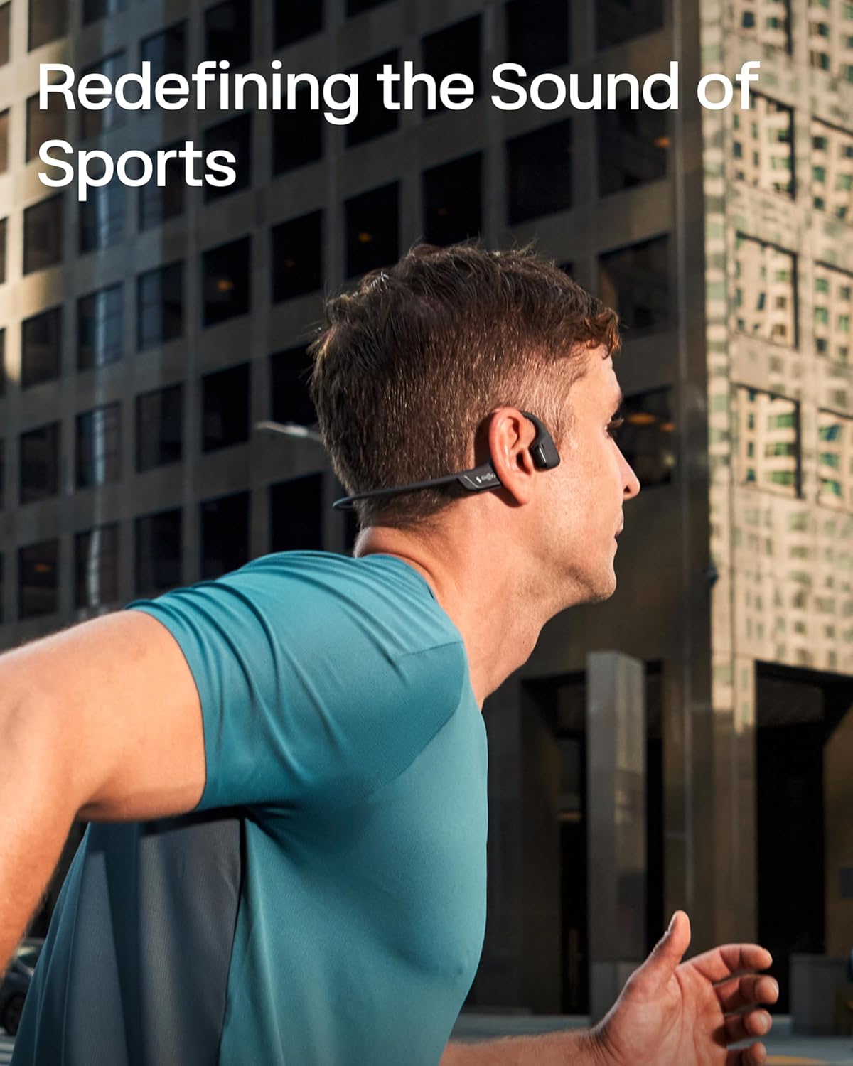 SHOKZ New OpenRun Pro 2- Bone Conduction Headphones, Open-Ear Bluetooth Wireless Sport Earphones for Running, Workouts - Sweat Resistant, Secure Comfortable Fit -Deep Bass, Smart Mic, Reflective Strip - Image 3