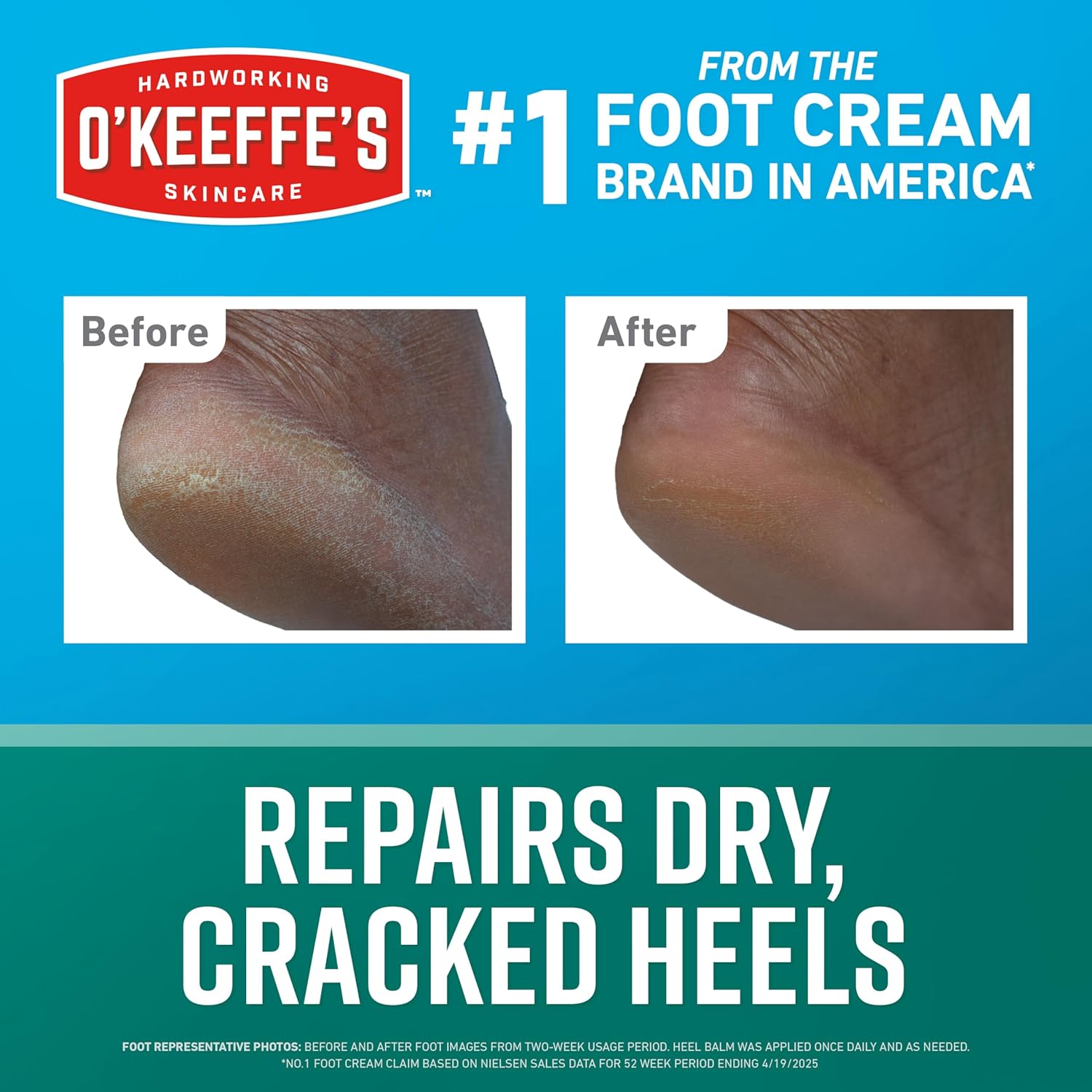 O'Keeffe's for Healthy Feet Intensive Healing Balm; Guaranteed Relief for Extremely Dry; Cracked Feet; Heel Balm that Instantly Fills Dry; Cracked Heels; 2.2oz Balm Stick; (Pack of 1) - Image 4