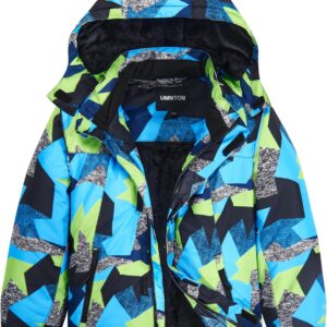 Boys Waterproof Ski Jacket Warm Winter Fleece Snow Coat Kids Outdoor Hooded Snowboard Jacket