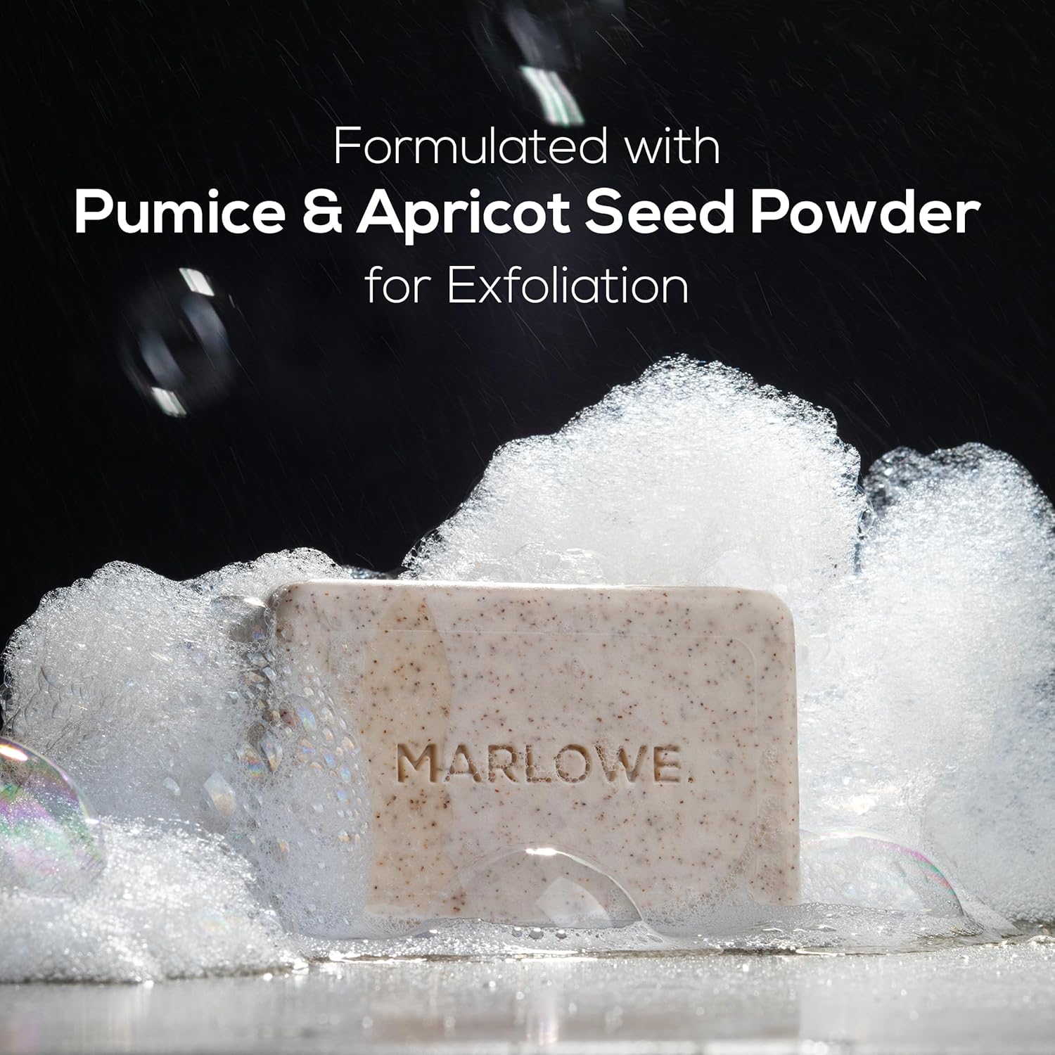 MARLOWE. No. 102 Body Scrub Soap 7 oz, Oud Wood, Exfoliating Soap Bar with Shea Butter, Olive Oil & Green Tea Extracts, Cleanses, Smooths & Revitalizes Skin, Earthy & Smoky Scent - Image 3