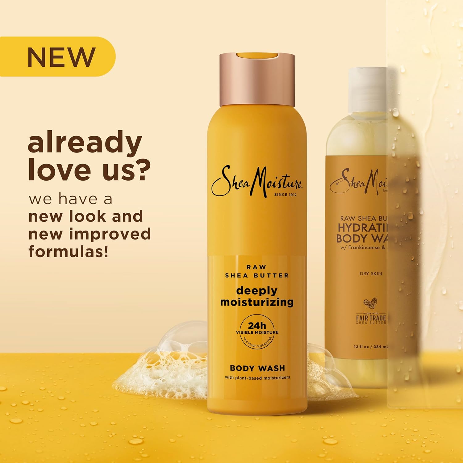 SheaMoisture Raw Shea Butter Body Wash Moisturize and Restore Deeply Moisturizing body wash for 24H Visible Moisture for Healthy, Glowing Skin 18 oz - Image 3