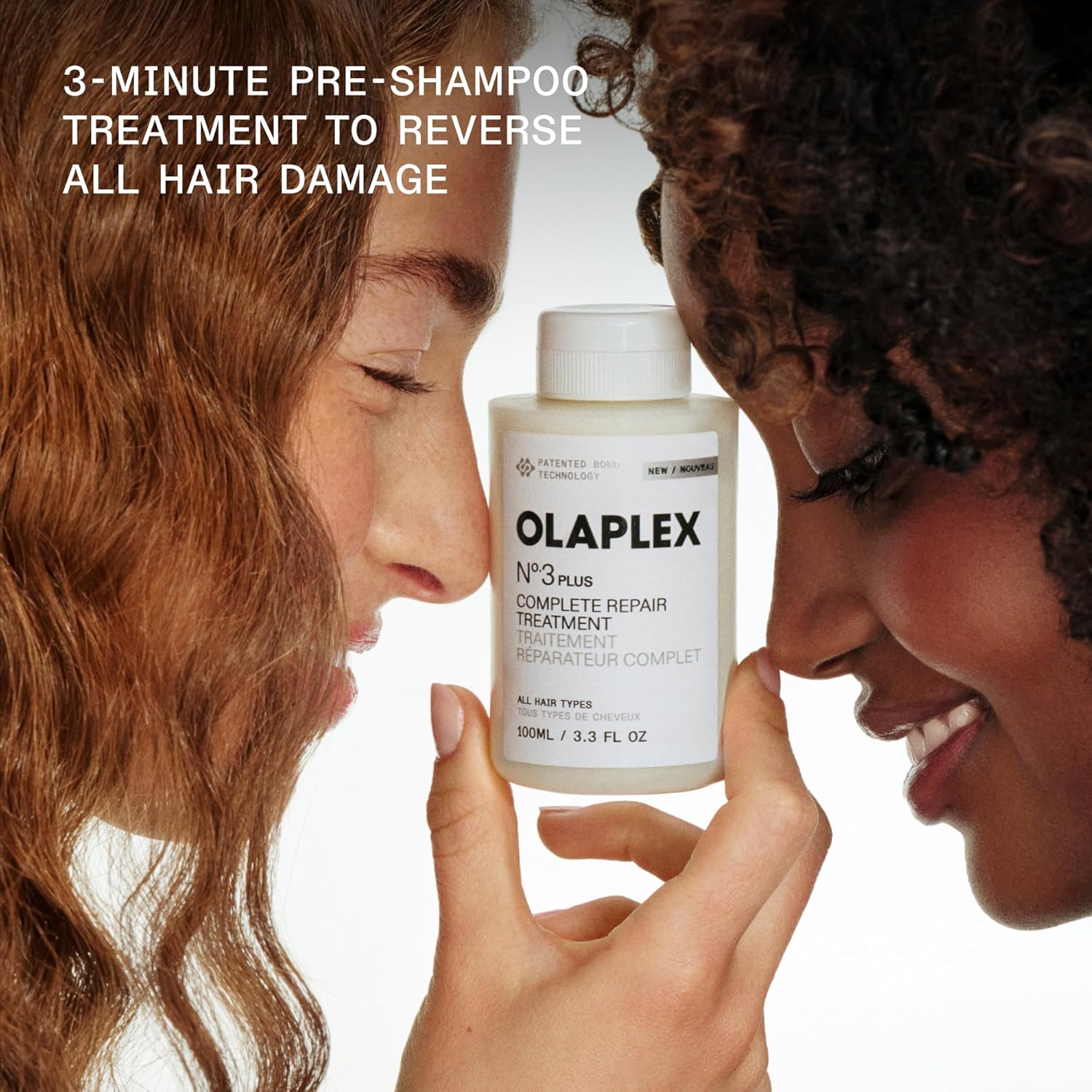 Olaplex N°.3PLUS Complete Repair Treatment: 3-minute Pre-shampoo Treatment to Immediately Repair Hair Damage for Softer, Stronger Hair | For Coily, Curly, Straight, and Wavy, 100 mL / 3.3 Fl Oz - Image 2