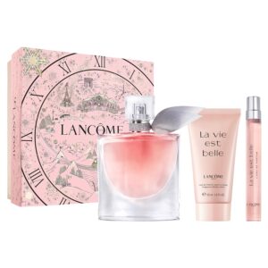 Lancôme La Vie Est Belle Gift Set – Full-Size Refillable La vie est belle Eau De Parfum Spray 1.7 fl. oz, Purse Spray 0.34 fl. Oz, Body Lotion 1.6 fl. oz.- Limited Edition Gift Set for Women