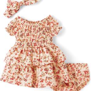 Gymboree Baby-Girls and Newborn Dress with Diaper Cover, 2 Piece Outfit