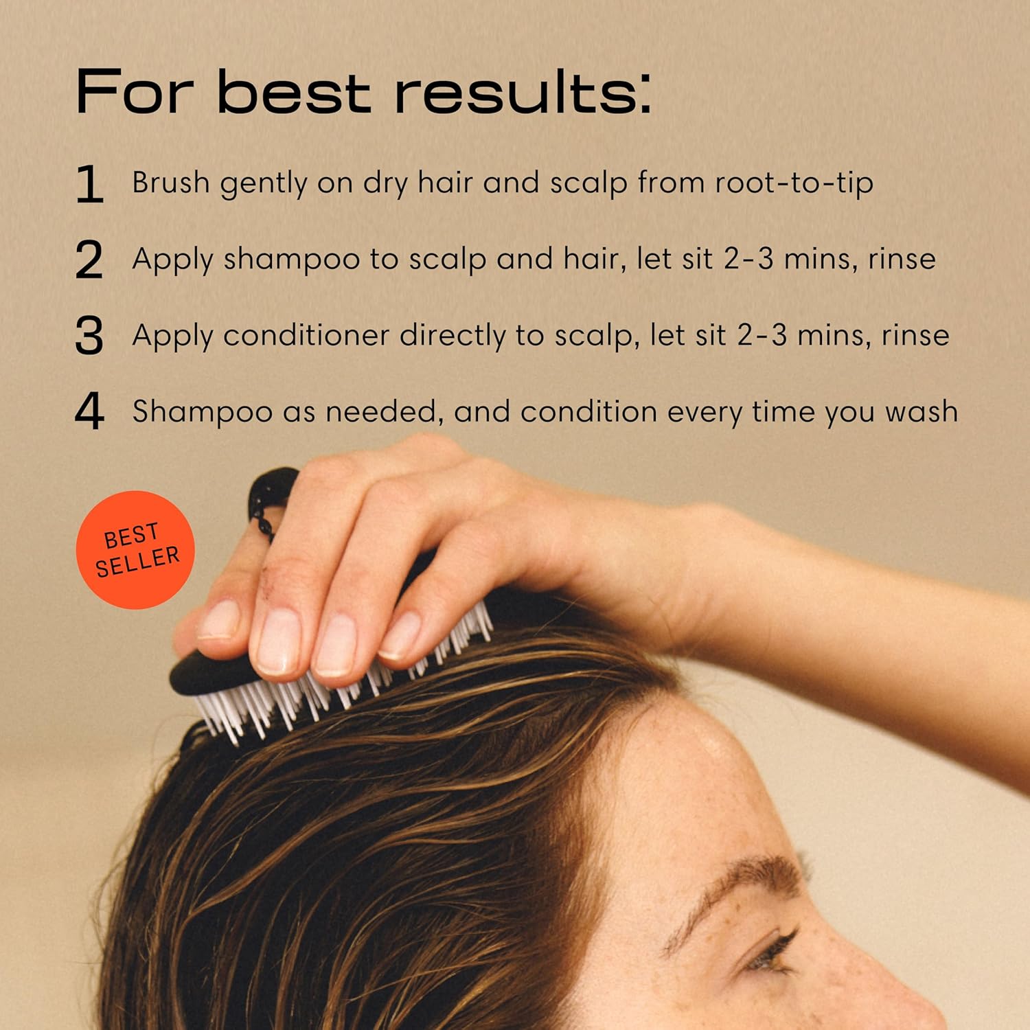 Jupiter Anti Dandruff Shampoo, Conditioner, & Scalp Scrubber for Flaky, Itchy & Dry Scalp - Hydrates & Reduces Flakes - Scalp Treatment & Hair Care Set - Color-Safe, Sulfate-Free, Paraben-Free - Image 5