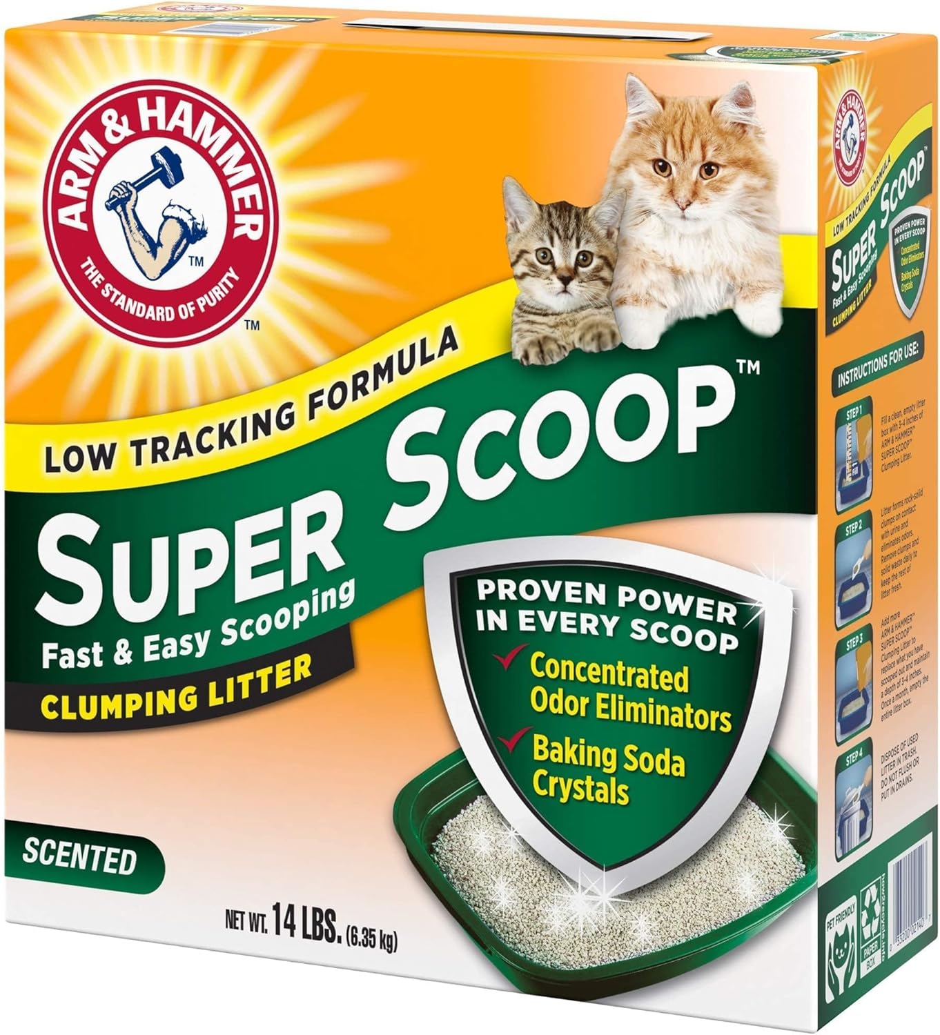 Arm & Hammer Super Scoop Clumping Litter Fresh Scent 14lb - Image 12