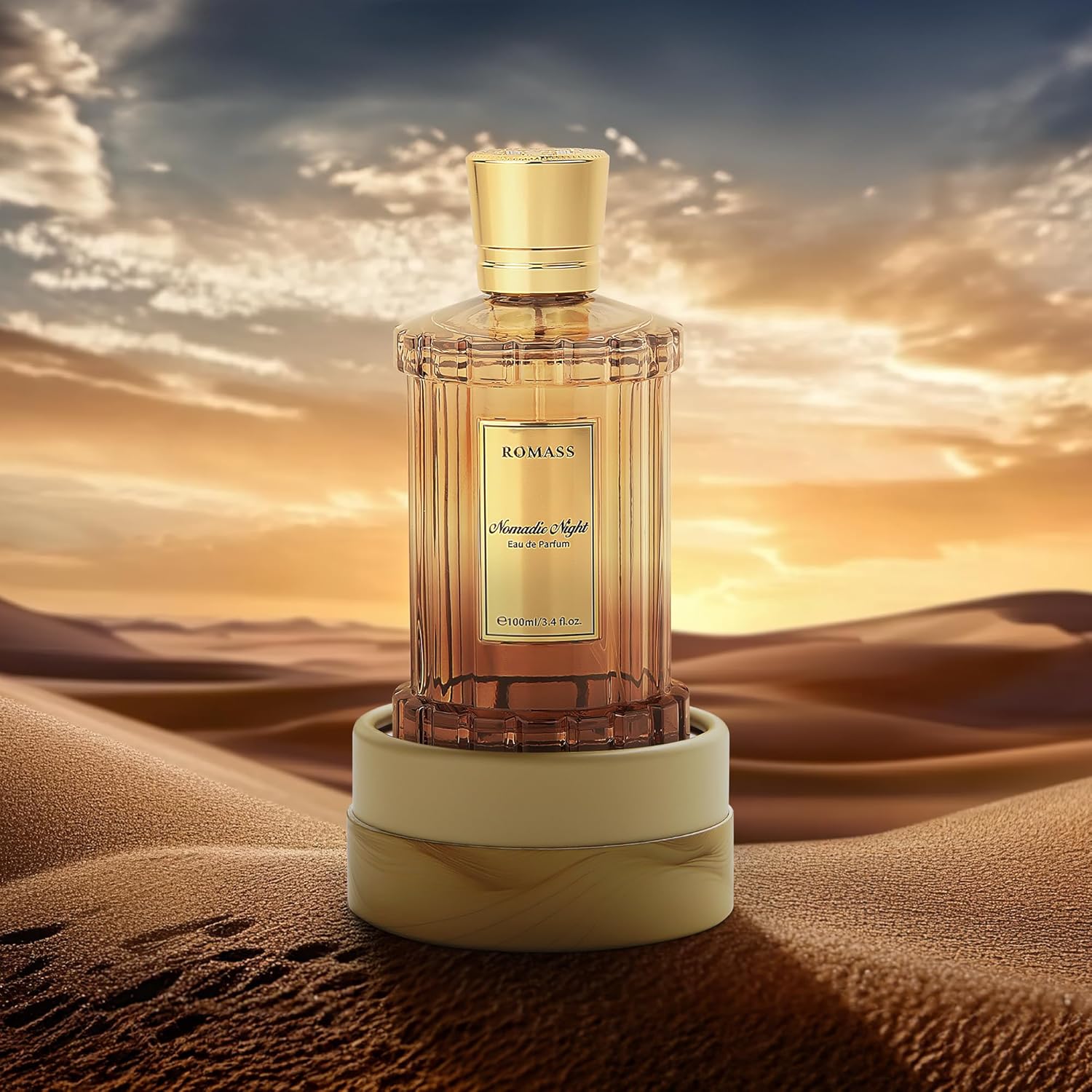 ROMASS Nomadic Night Eau de Parfum Spray - 3.4oz/100ml, Unisex Fragrance with Smoked Oud, Desert Sage, Rose & Raspberry Notes, Warm Woody Scent - Image 8