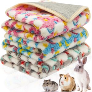 CUSOZWO Guinea Pig Bedding Mat – 3 Pack Waterproof Washable Rat Cage Liner Bedding Accessories Soft Fleece Blankets for Rat, Rabbit, Chinchilla, Hedgehog, Ferret, Hamster, Small Animals