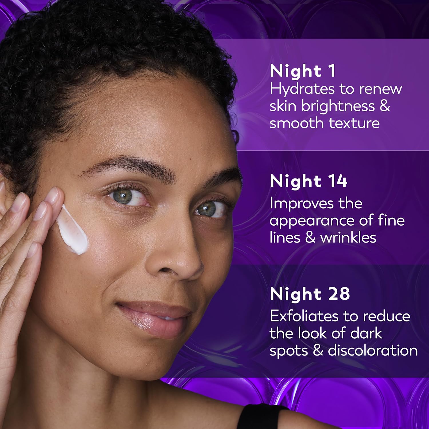 Olay Retinol Night Cream for Women, Anti-Aging Face Moisturizer, Fragrance-Free, Non Greasy - Anti-Wrinkle, Smooth Fine Lines, Hydrating Skin Care - Triple Collagen Cream, Peptide, Niacinamide, 1.7oz - Image 4
