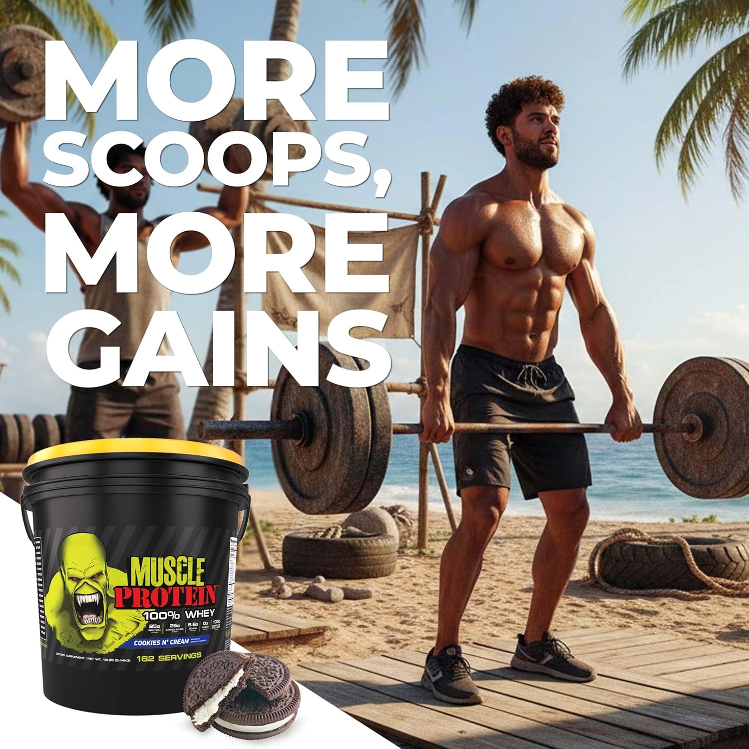 COLOSSAL LABS Muscle Whey Protein Flavored Protein Powder, 25,000mg Amino Acids/Serving, Cold Filtered(Packaging May Vary) (12 Pound (Bucket), Vanilla) - Image 3