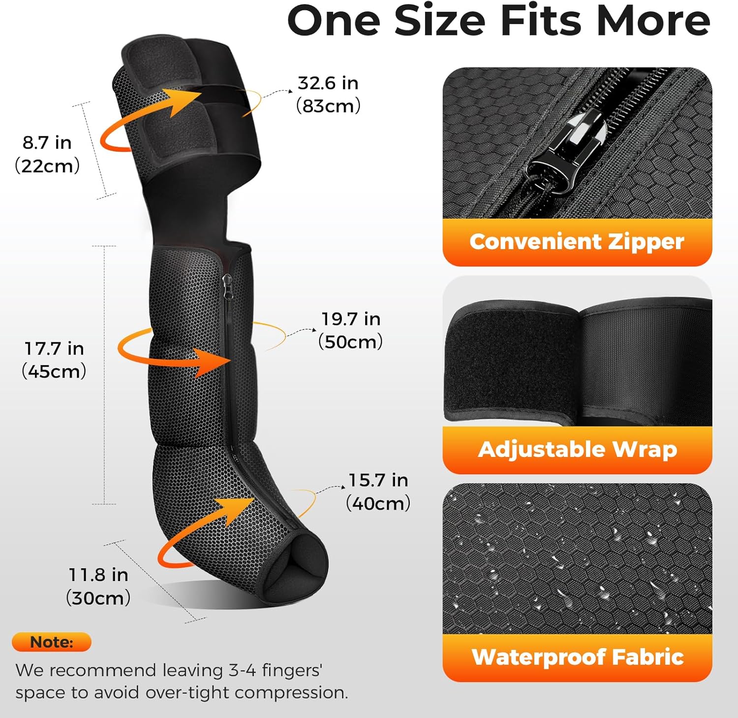 Nekteck Leg Compression Massager with Heat Leg Massager for Circulation and Pain Relief, Air Compression Boot Massage Tool with 2 Heats 6 Modes, Relaxation Gifts for Men Women Dad Father's Day - Image 5