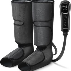 Nekteck Leg Compression Massager for Circulation and Relaxation, FSA Eligible Foot and Calf Massage Machine 2 Modes 3 Intensities with Hand-held Controller for Pain Relief, HSA Adjustable Leg Wraps
